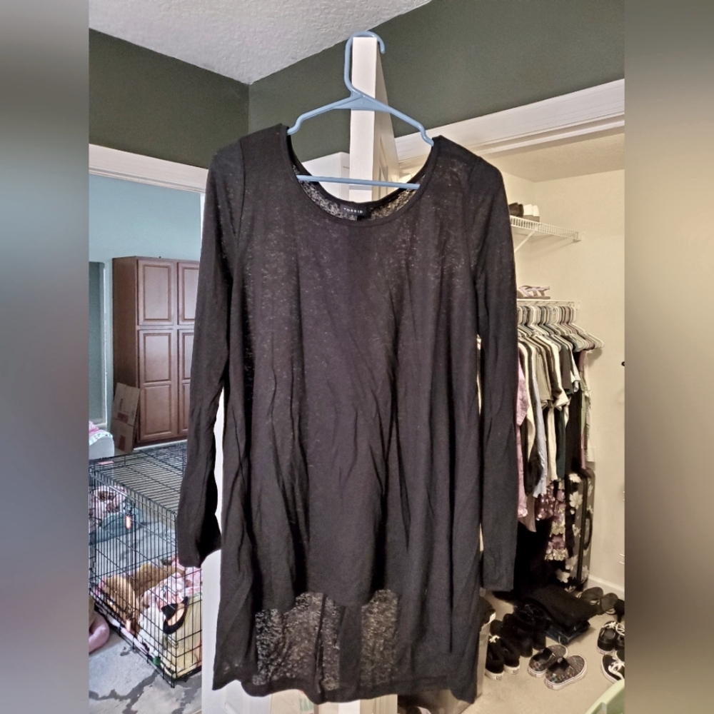 Torrid Burnout High-Low Long Sleeve Top